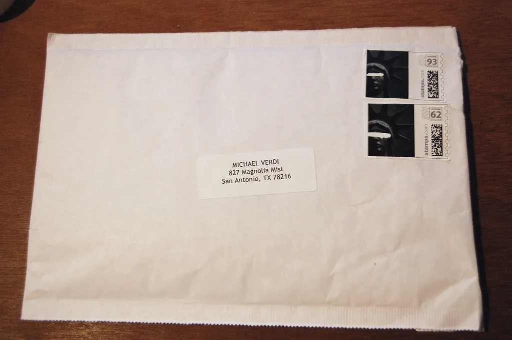A plain padded envelope